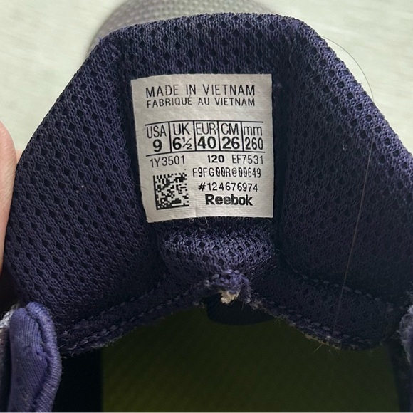 REEBOK ladies grey/purple sz9 athletic shoes ⭐️⭐️⭐️ - Picture 5 of 6